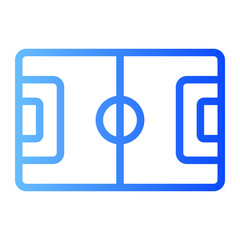 soccer field gradient icon