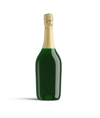 Champagne Bottle 3D-Illustration