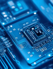 Electronic circuit boards. Generated AI