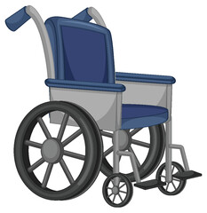 Isolated wheelchair simple cartoon