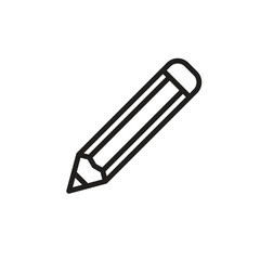 pencil sign symbol vector icon