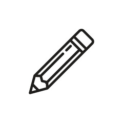 pencil sign symbol vector icon