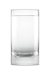 Long Drink Cocktail Drink Glass With Liquid 3D Rendering