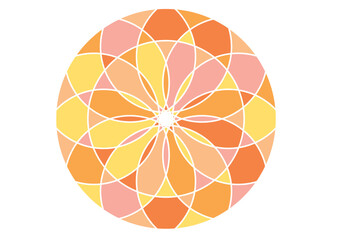 キラキラした模様の飾りのイラスト