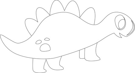 Cartoon Dinosaur Vector Graphic