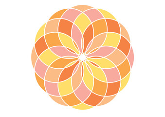 キラキラした模様の飾りのイラスト