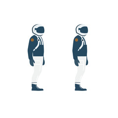 Fototapeta na wymiar Man in a suit wearing space helmet vector isolated