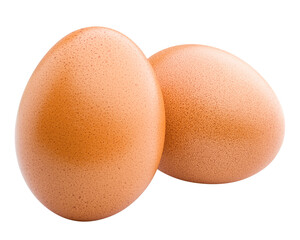 chicken egg, isolated on white background, full depth of field