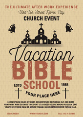 Bible School Event Poster Template