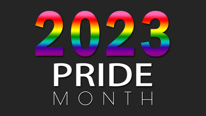 Happy Pride Month 2023 LGBT Gilbert Rainbow Pride Flag Background