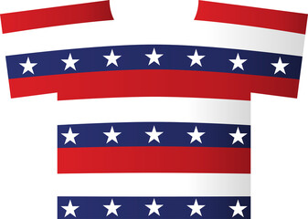 American flag t-shirts are Used to celebrate the Independence Day of the United States. Or decorate on America's important day