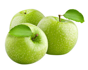 Apple isolated on white background, full depth of field