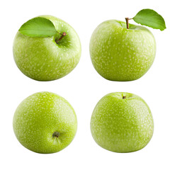 Apple isolated on white background, full depth of field