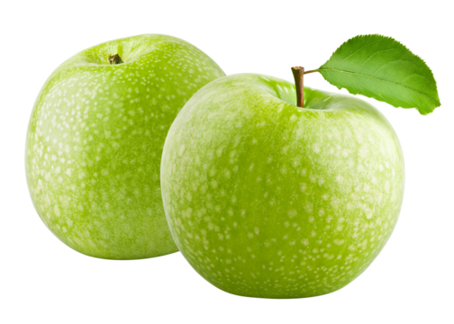 Apple isolated on white background, full depth of field