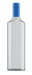 Rum Vodka Wodka Bottle With Liquid 3D Rendering