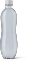 Clear And Plastic Water Beverage Drink Bottle 3D Rendering