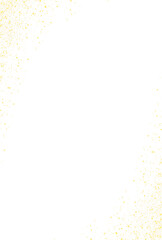 Luxury Abstract Gold Brush Border Stars Glitter Frame PNG File