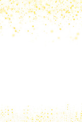 Luxury Abstract Gold Brush Border Stars Glitter Frame PNG File