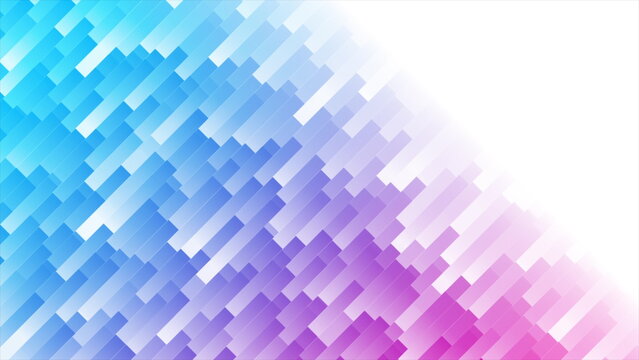 Tech geometric blue purple minimal abstract background