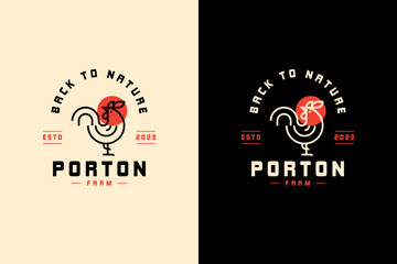 Rooster Logo © Pixes