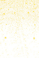Luxury Abstract Gold Brush Border Stars Glitter Frame PNG File
