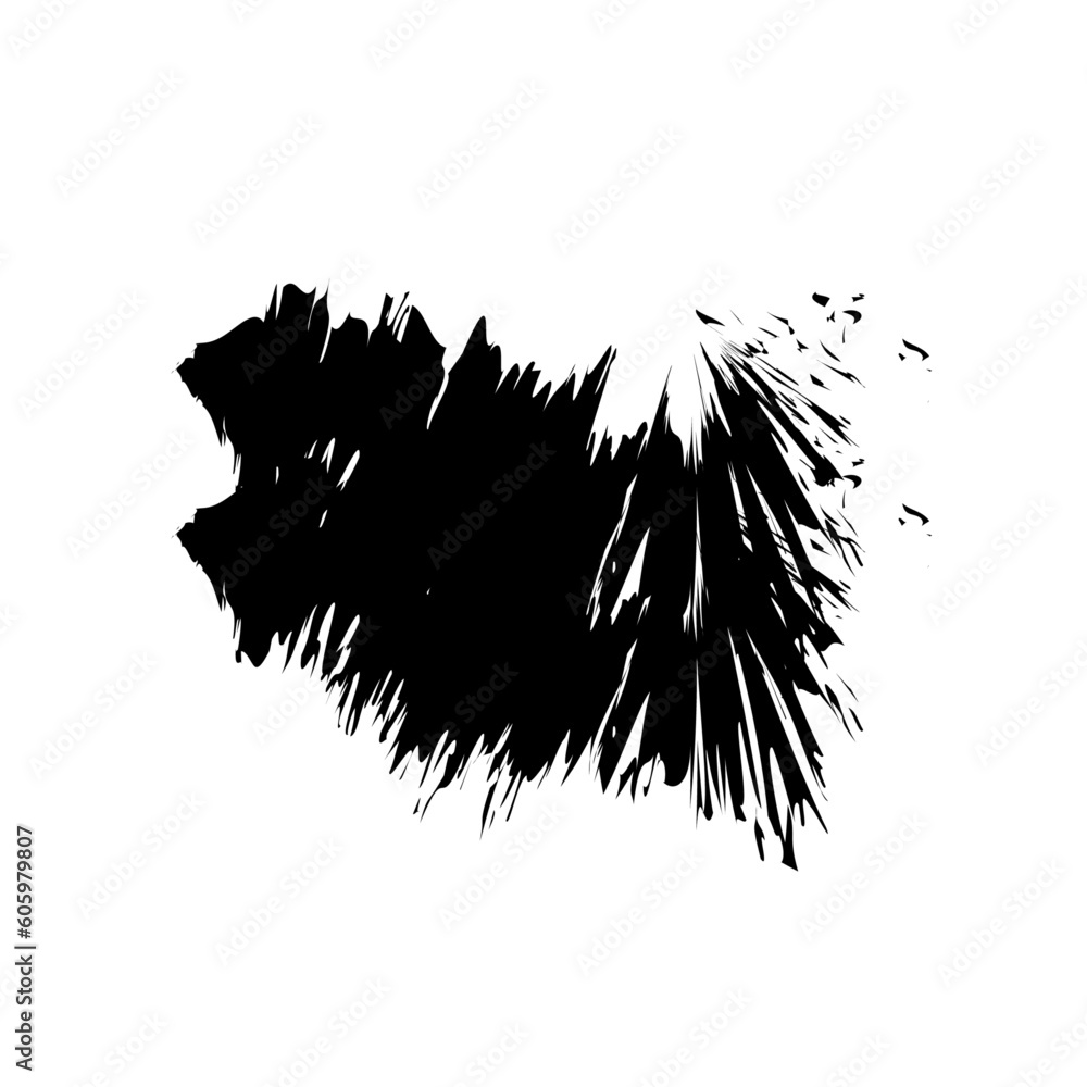 Poster abstract black brush background vector transparant design element template