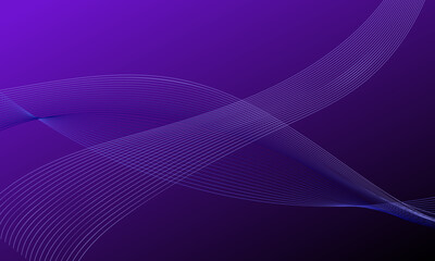 violet purple curves waves with soft gradient abstract background