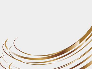 高級感のある抽象的な背景　横位置　ホワイト＆ゴールド