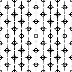seamless black and white pattern icon element art shape silhouette ornament texture design vector illustration