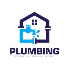 Plumbing Logo Design Illustration