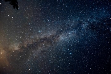 Beautiful shot of Milky Way illuminating a dark night sky