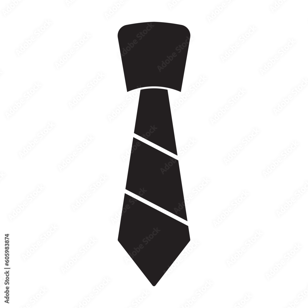 Sticker tie icon vector