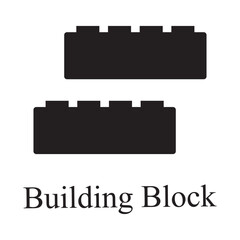 Fototapeta premium building block icon vector