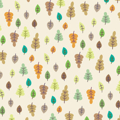 Pattern Autumm Leaf Fall Tree