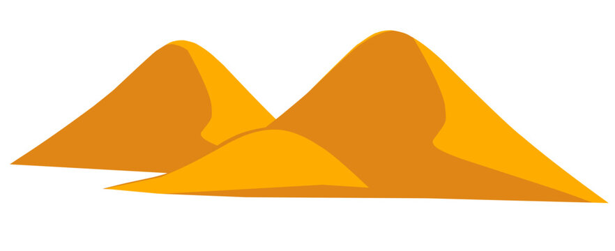 Sand mountain illustration icon