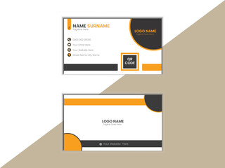 Horizontal and vertical layout. Vector illustration. Double-sided creative business card template. Portrait and landscape orientation.	