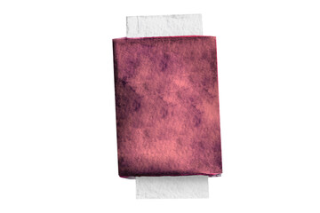 Watercolor illustration of passport and boarding pass isolated on white background