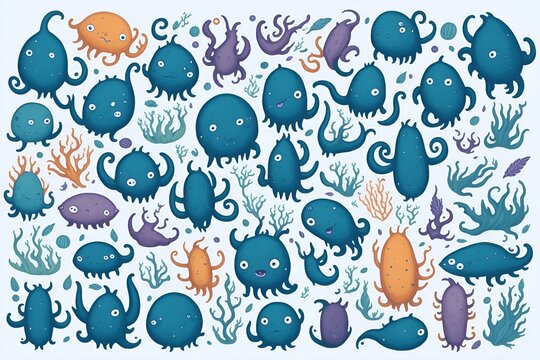 creatures pattern