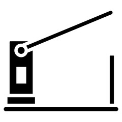 road barrier, public transportation, parking, vector icons for web design, app, banner, flyer and digital marketing.