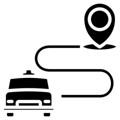 route icon, public transport, vector icons for web design, app, banner, flyer and digital marketing.