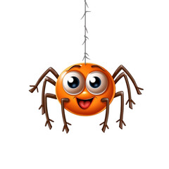 Halloween spider ,transparent background Ai Generative