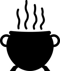 boil toxic halloween decoration black silhouette