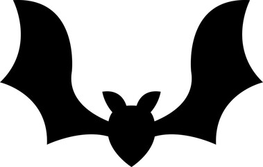 flying bat halloween decoration background black silhouette horror