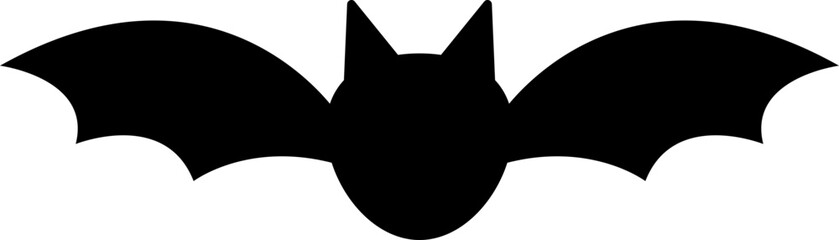 halloween bat flying decoration element black silhouette horror