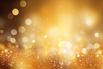 Golden bokeh background