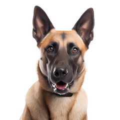 malinois isolated on white