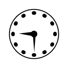 O'CLOCK ICON silhouette design template vector