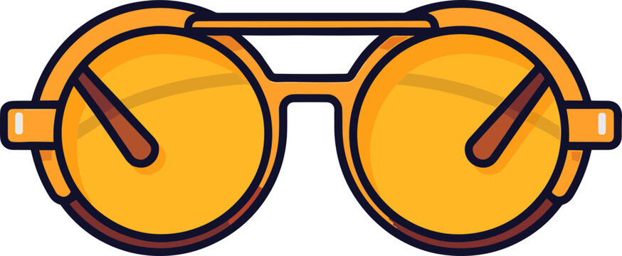 Eine Vektor Illustration von einer schönen und stlysishen Brille, Sonnenbrille