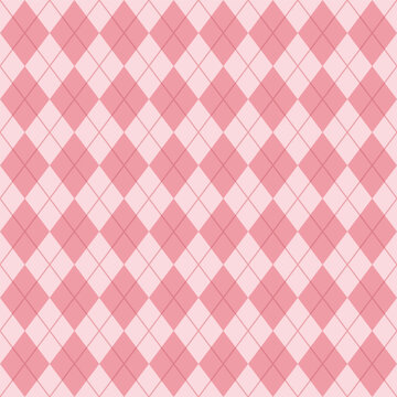 Pink Seamless Argyle Pattern
