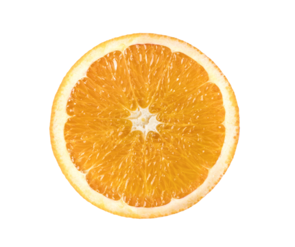Orange slice on transparent png